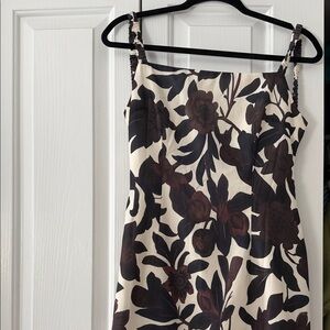 Commense Black and Brown Floral Dress